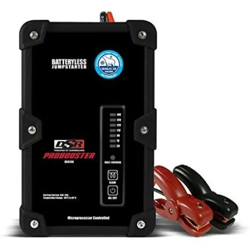 Schumacher DSR ProSeries DSR108 450 Amp 12V Ultracapacitor Batteryless Pro Jump Starter 10,000 cycle/10-Year Lifespan
