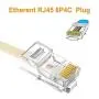 RJ45 to RJ11 Converter Adapter Connector M/F Cable,Uvital Telephone RJ11 6P4C Female to Ethernet RJ45 8P8C Male Converter Cord (Cream, 2 Pack) RJ45 to RJ11 Converter Adapter Connector M/F Cable,Uvital Telephone RJ11 6P4C Female to Ethernet RJ45 8P8C Male Converter Cord (Cream, 2 Pack)