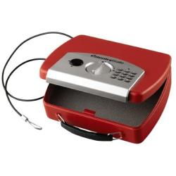 SentrySafe P008ER 0.08 Cubic Foot Electronic Compact Safe, Red