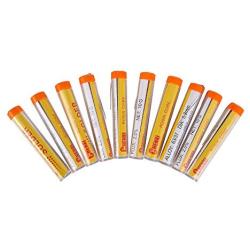 Great Rosin Core Solder Wire - Tin 63% Lead 37%, Pocket Pack, Diameter 0.031'' 0.8mm, Net Weight 0.35oz 10g, Sn63 - Pb37 For Electrical Work Soldering Tools (10-pack)