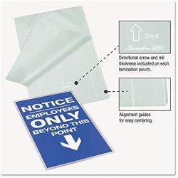 GBC 3740474CF Ezuse Thermal Laminating Pouches, 5 Mil, 11 1/2 X 17 1/2, 100/box