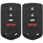 Coolbestda 2Pcs 4Buttons Keyless Entry Remote Fob Case Skin Cover Protector for Acura MDX TL TLX ZDX RDX TSX RL ZD IL M3N5WY8145 (Not fit Engine Hold FOB)