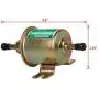 Electric Inline Fuel Pump 12v Universal Transfer Low Pressure Gas Diesel Gasoline Fuel Pump for Carburetor Lawnmower 4-7 PSI
