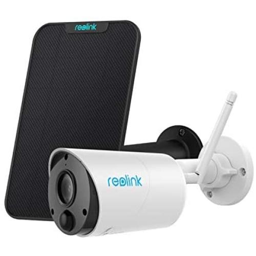 Outdoor Security Camera System Wireless, Solar Battery Powered, 1080p Wirefree Waterproof 2-Way Audio Night Vision w/ PIR Motion Sensor, Support Alexa/Google Assistant/Local SD, Argus Eco+Solar Panel