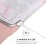 MoKo Laptop Sleeve Case Fits MacBook 12 Inch, Surface 3 10.8, PU Leather Protective Notebook Case Bag with Document Pocket and Built-in Card Slot - Pink Gray Marble MoKo Laptop Sleeve Case Fits MacBook 12 Inch, Surface 3 10.8, PU Leather Protective Notebook Case Bag with Document Pocket and Built-in Card Slot - Pink Gray Marble