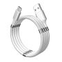 Magnetic Absorption Data Cable,Portable Self Winding Magic Rope Fast Charging Data Cable for Android,Automatically Retractable Magic Rope Data Cable (3Ft Length, USB to Android)