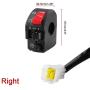 DIYARTS 7/8'' 22mm Motorcycle Switch Motorbike Handlebar Horn Button Turn Signal Fog Lamp Light Electric Start Controller Headlight Taillight Switches On/Off