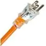 WEN PC1123 100 ft. 12-Gauge Heavy-Duty SJTW Outdoor 12/3 Extension Cord with NEMA 5-15R Light-Up Power Outlet