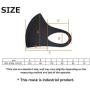 Zishen Premium Fabric Face Mask, Washable Reusuable Comfortable Protective Unisex Facial Cover, ATB+UV Protection (Black, 3EA)