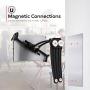 CTA Digital: 2-in-1 Security Multi-Flex Tablet Stand and Magnetic Wall Mount for 7-14” Tablets, Black (PAD-MSKMSB)