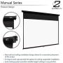 Elite Screens Manual Series, 80-INCH Pull Down Manual Projector Screen with AUTO LOCK, Movie Home Theater 8K / 4K Ultra HD 3D Ready, 2-YEAR WARRANTY, M80UWH, 16:9, Black