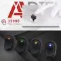 APIELE Rocker Toggle Switch Boat Waterproof DC 12V 30A ON-Off with Dot Light SPST 3 Pins 2 Position 4Pcs ASW-20D (Blue)
