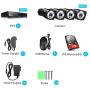 XVIM 1080P Full Color Night Vision 8CH Home Security Camera System, 4PCS 1080P HD Cameras with 1TB Hard Drive Night Vision Easy Remote Access Motion Alert