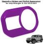 Headlight Lamp Switch Trim Cover Button Decoration Interior Accessories for 2018-2021 Jeep Wrangler JL JLU & Gladiator JT (Purple)
