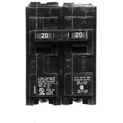 Siemens -HI Q220 20-Amp Double Pole Type QP Circuit Breaker black
