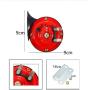 【2 Pack】 300DB Super Loud Train Horn for Truck Train Boat Car Air Electric Snail Single Horn, 12v Waterproof Double Horn Raging Sound Raging Sound for Car Motorcycle