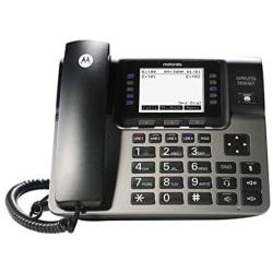 Motorola ML1100 DECT 6.0 Expandable 4-line Business Phone System with Voicemail, Digital Receptionist and Music on Hold, Black