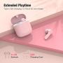 Wireless Earbuds, Bluetooth 5.0 Earbuds Hi-Fi Stereo Headphones 30H Playtime True Wireless Earbuds IPX6 Waterproof Earphones in-Ear Headphones with Mic and USB C for Working/Travel/Gym (D,Pink)