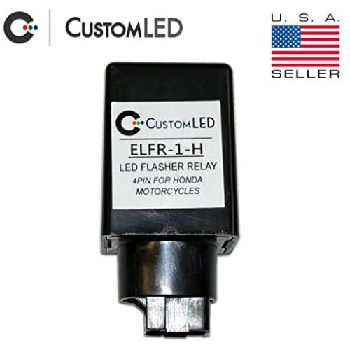 4-Pin Electronic LED Flasher Relay for LED Blinkers on Honda Motorcycles - ELFR-1-H