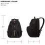 Swiss Gear SA1923 Black TSA Friendly ScanSmart Laptop Backpack - Fits Most 15 Inch Laptops and Tablets