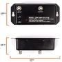 24db Distribution Amplifier - Digital TV Antenna Booster Signal Amplifier, Adjustable Boost/Gain, NTSC, ATSC, FM, UHF, VHF - 1000 MHz - Includes RG6 Coaxial Cable