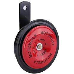 12V 110dB Small Motorcycle Horn, Universal 435HZ Loud Snail Horn Car Snail Air Horn Waterproof Snail Horn Loudspeaker for Car Vehicle Truck Motorcycle(Red)