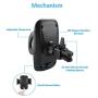 Universal Smartphone Car Air Vent Mount Holder Adjustable Cradle Compatible with Almost All Smartphones Including iPhones, Samsung Galaxy, Google Pixel, Nexus, OnePlus, Huawei and More