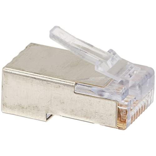 Platinum Tools 100020 EZ-RJ45 Shielded Cat5e/6, (Internal Ground). 50/Bag.(Pack of 50) , green