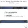 NETGEAR 24-Port PoE Gigabit Ethernet Smart Switch (GS724TP) - Managed with 24 x PoE+ @ 190W, 2 x 1G SFP, Desktop/Rackmount, and ProSAFE Limited Lifetime Protection NETGEAR 24-Port PoE Gigabit Ethernet Smart Switch (GS724TP) - Managed with 24 x PoE+ @ 190W, 2 x 1G SFP, Desktop/Rackmount, and ProSAFE Limited Lifetime Protection