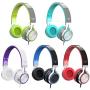 Elecder i39 Headphones with Microphone Foldable Lightweight Adjustable On Ear Headsets with 3.5mm Jack for Cellphones Computer MP3/4 Kindle School (Mint/Gray)