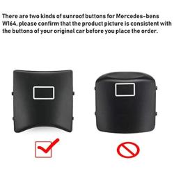 Jaronx Sunroof Window Switch Button Cover for Mercedes-Benz W164 ML-CLASS (2006-2011),W251 R-CLASS (2005-2012),X164 GL-CLASS(2007-2012)-Black