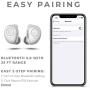 Raycon The Performer E55 True Wireless Bluetooth Earbuds - Bluetooth 5.0 Deep Bass in-Ear Headphones with Wireless Charging and Built-in Microphone White