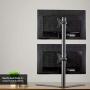 VIVO Dual Freestanding LCD Monitor Desk Stand, Holds 2 Vertically Stacked Screens up to 27 inches (STAND-V002H)