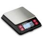 Truweigh LUX Digital Mini Scale (1000g x 0.1g, Black/Red) - Digital Kitchen Scale - Digital Travel Scale - Portable Food Scale - Meal Prep Weight Scale - Digital Gram Scale - Coffee Scale