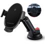 Wireless Car Charger,Marchero Cell Phone Mount for Car Auto-Clamping 15W Fast Charging Dashboard Air Vent Phone Holder Compatible with iPhone 11 Pro Max Xs X,Samsung S20 S10 Note10,Black
