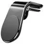 Car Phone Magnetic Clip-on Stand, MamaWin Aluminum Alloy Portable Car Cell Phone Non Adhesive Holder Mount, Metal Mobile Phone Holder for iPhone, Android Phone, 1 Pack, Black