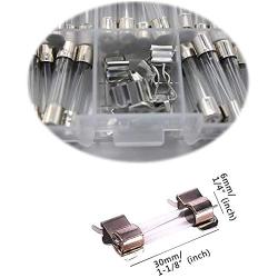 IZTOSS 300pcs 6x30mm Fast-Blow Glass Fuses Quick Blow Car Glass Tube Fuses Assorted Kit Amp 0.5A,1A,2A,3A,5A,6A,8A,10A,15A,20A,25A,30A