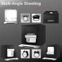 【Upgraded LED】 RAUBAY Photo Studio Light Box,20''x20'' Portable lightbox Shooting Tent for Product Photography, with Dimmable LED Lights and 6 PVC Backdrops