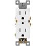 ENERLITES Duplex Receptacle Outlet, Tamper-Resistant, Residential Grade, 3-Wire, Self-Grounding, 2-Pole,15A 125V, UL Listed, 61580-TR-W-10PCS, White (10 Pack) ENERLITES Duplex Receptacle Outlet, Tamper-Resistant, Residential Grade, 3-Wire, Self-Grounding, 2-Pole,15A 125V, UL Listed, 61580-TR-W-10PCS, White (10 Pack)
