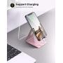 Cell Phone Stand, Lamicall Phone Cradle : Phone Dock, Holder Compatible with Phone 12 Mini 11 Pro XS Max XR X 6 6s 7 8 Plus 5 5s 5c and All Other Smartphones, Table, Night Stand - Rose Gold