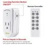 BN-LINK ES1513-5-2 Wireless Remote Control Outlet with Extra Long Range (5 Pack)