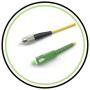 PacSatSales - Fiber Optic Patch Cable - Single Mode - SIMPLEX - OS1-9/125um (1M, FC to SC/APC)