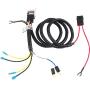 FARBIN Compact Horn 12V Car Horns Loud Dual-Tone Waterproof Auto Horn Electric Snail Horn Kit with Relay Harness,Universal for Any 12V Vehicles (Thin snail horn with harness, 12v)