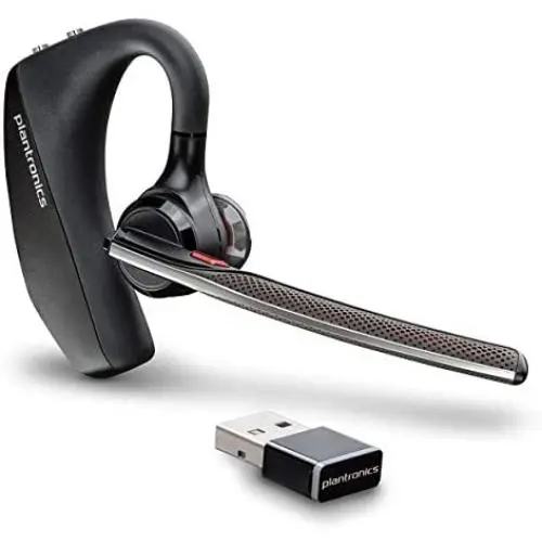 Poly Voyager 5200 UC Headset (Plantronics) - Single Ear/Mono Bluetooth Wireless Headset -  Compatible with Teams, Zoom & more