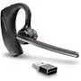 Poly Voyager 5200 UC Headset (Plantronics) - Single Ear/Mono Bluetooth Wireless Headset -  Compatible with Teams, Zoom & more