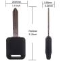 ROADFAR Uncut Car Key Fob Keyless Entry Remote with Ignition Key 1pc Replacement fit for 1999-2005 for Nissan Pathfinder Maxima Altima Sentra Xterra Frontier KBRASTU15