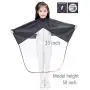 Kids Haircut Cape with Viewing Window, Kids Barber Cape for Hair Cutting-Black