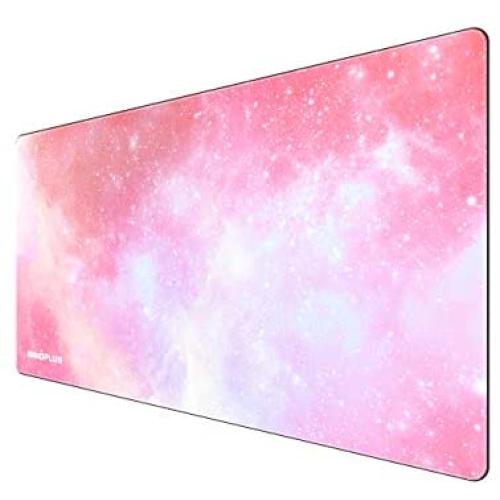 Gaming Mouse Pad, Large Mouse Pad XL Pink, Mouse Pads for Computers 31.5×15.75In, Large Extended Gaming Keyboard Mouse Pads, Big Desk Mouse Mat Designed for Gaming Surface/Office, Durable Edges