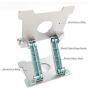KABCON Quality Tablet Stand,Adjustable Foldable Eye-Level Aluminum Solid Up to 13.5-in Tablets Holder for Microsoft Surface Series Tablets,iPad Series,Samsung Galaxy Tabs,Amazon Kindle Fire,Etc.Silver