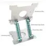 KABCON Quality Tablet Stand,Adjustable Foldable Eye-Level Aluminum Solid Up to 13.5-in Tablets Holder for Microsoft Surface Series Tablets,iPad Series,Samsung Galaxy Tabs,Amazon Kindle Fire,Etc.Silver